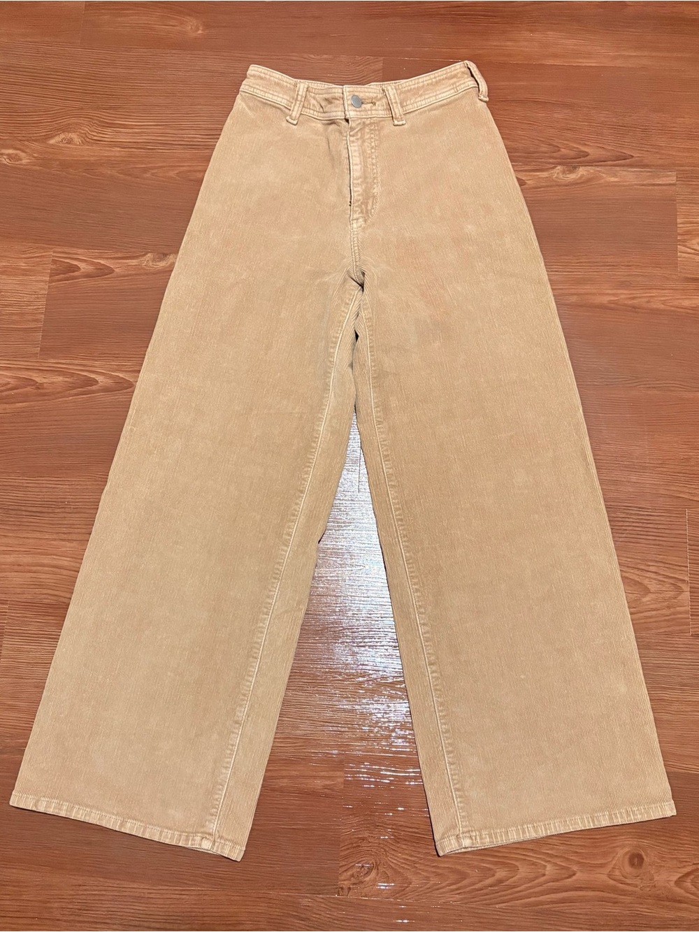 Universal Thread Tan Corduroy Sailor Wide Leg Pants